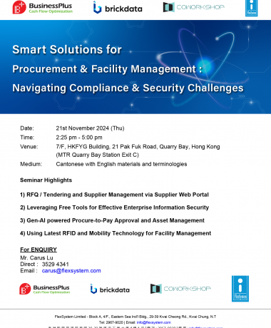 Smart Solutions for Procurement and Facility Management   - Navigating Compliance and Security Challenges